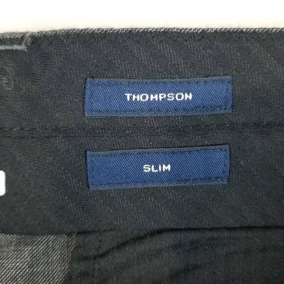 J Crew Pants Mens 34x33 Gray Thompson Slim Wool Dress Suit Trousers Flat Front - Picture 6 of 13